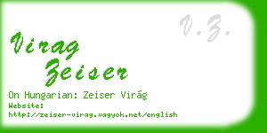 virag zeiser business card